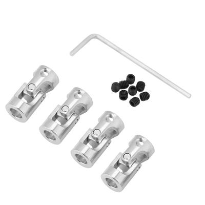 4pcs Shaft Coupling Motor Connector DIY Steering Length 23mm OD 11mm Universal Joint (5*5mm)