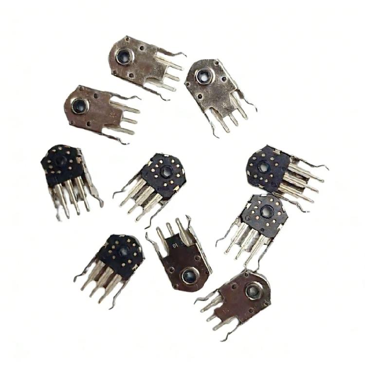 10Pcs 10mm Yellow Cores Metal Mouse Encoders for G102 G304 G305 KINZU V1 V2 Precisions Pointing Devices