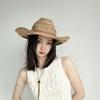 Straw hat women's summer sun protection visor hat big eaves hat sun hat beach hat outdoor travel hat fashion cowboy hat