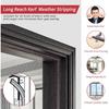 26 Feet Long Reach Weather Stripping Door Seal, V-Shaped Replacement Door Seal Strip Foam Kerf Weather Stripping for Doors Frame Card Slot Door