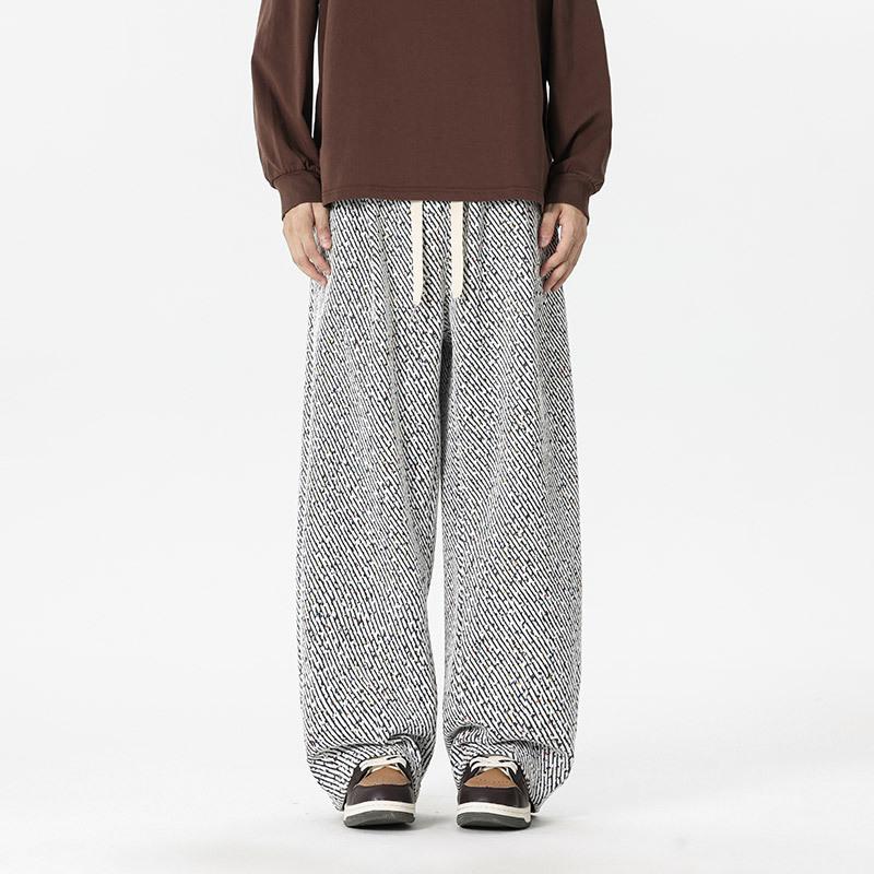 

Spring and Autumn New Casual Pants Straight-leg Pants Wide-leg Pants Versatile Casual Pants S белый