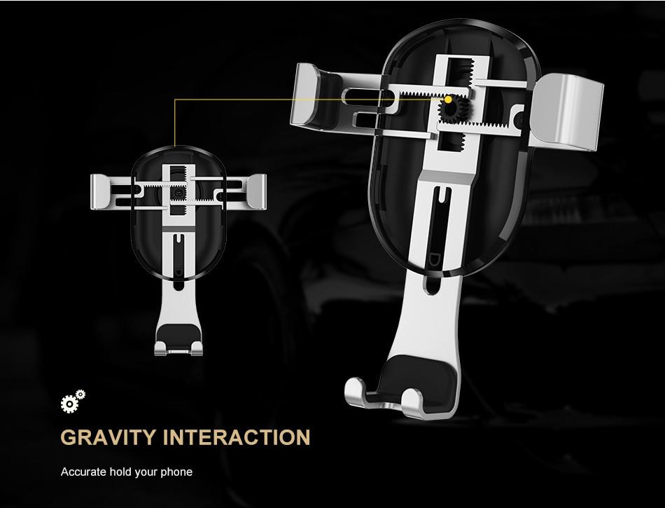 Air Vent Outlet Gravity Car Phone Holder For iPhone 7 6 6s Plus 5S Samsung S8
