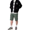 Carhartt WIP Badge Patch Zipper Solid Color Straight Leg Cargo Shorts Men shorts Green I028246-29N-02