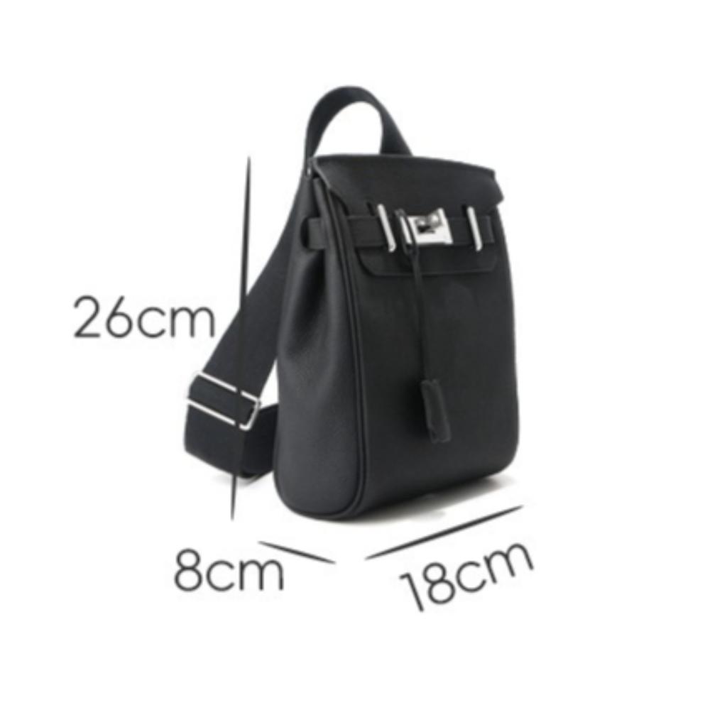 Women Layer Sling Crossbody Bag, Trendy Turn Lock Chest Bag,Adjustable Shoulder,Small Bucket Purse with Inner Pocket for Daily Work Travel Outdoor Use