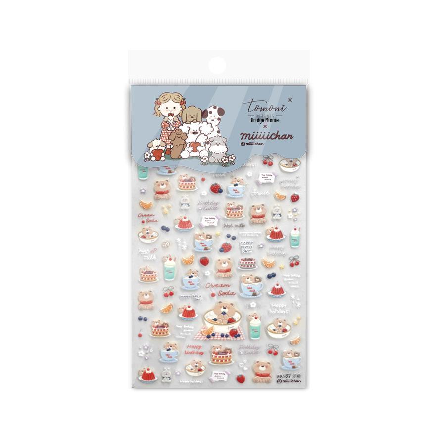 

Tomoni 3D Тисненые Наклейки для Ногтей Щенячий Патруль для Детей