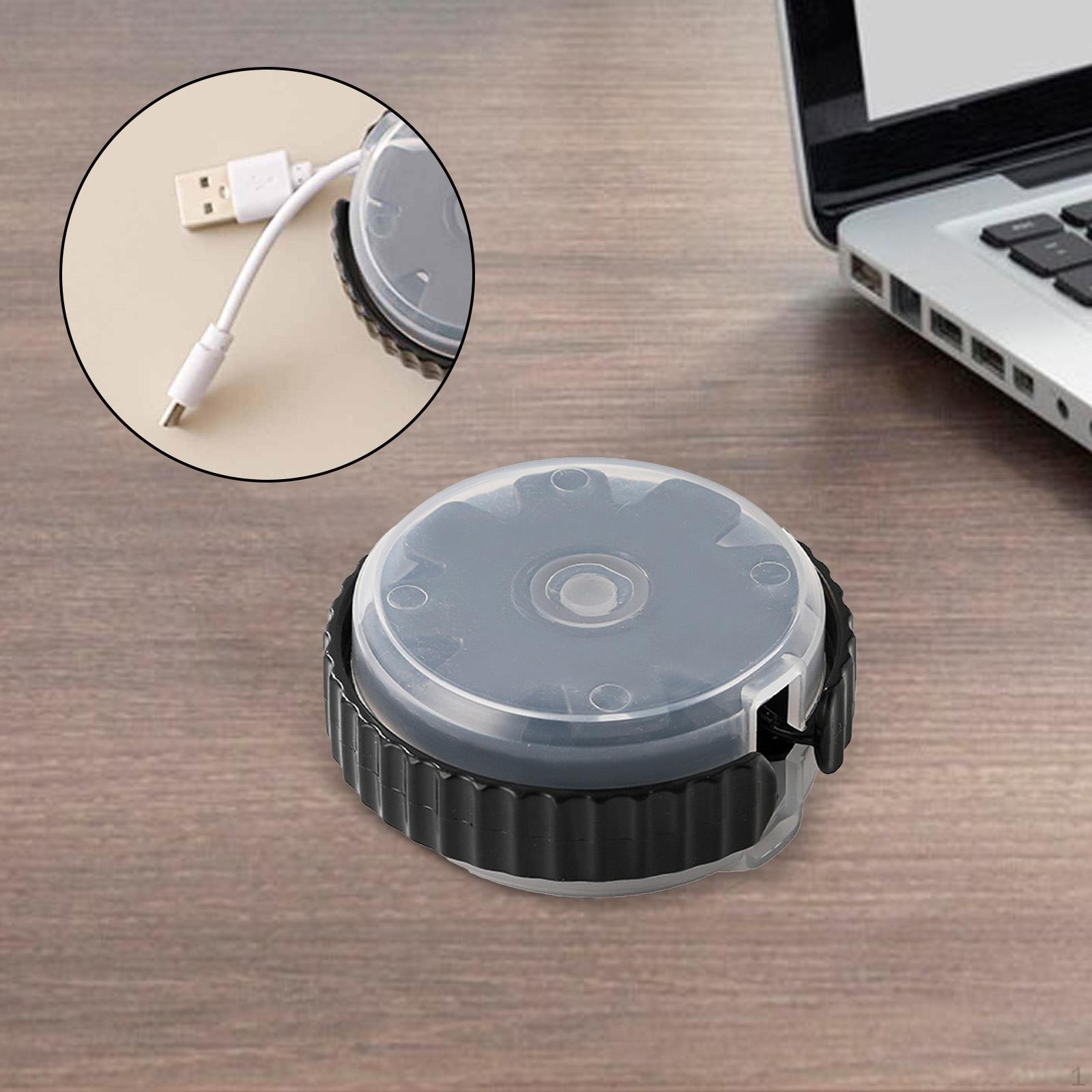 

Charging Cord Organizer USB Cable Winder Management Case Holder for Dorm чёрный