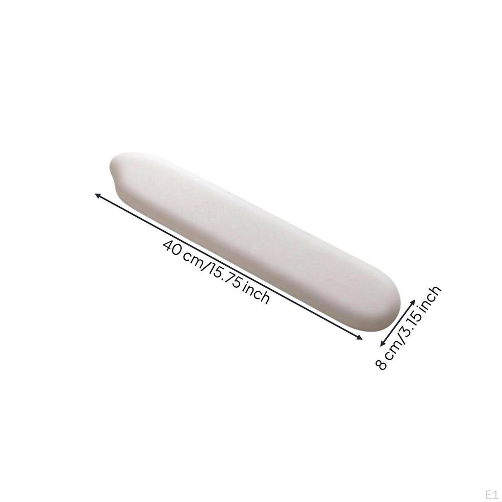 Keyboard Wrist Rest SkinFriendly Silicone Washable for Typing White Hand