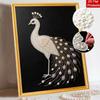 Zestawy do Malowania Diamond Painting z Perełkami DIY dla Dorosłych i Początkujących, Elegancki Paw Błyszczące Malowanie Rzemiosło Wystrój Ścian Domu Ręcznie Robiony Prezent