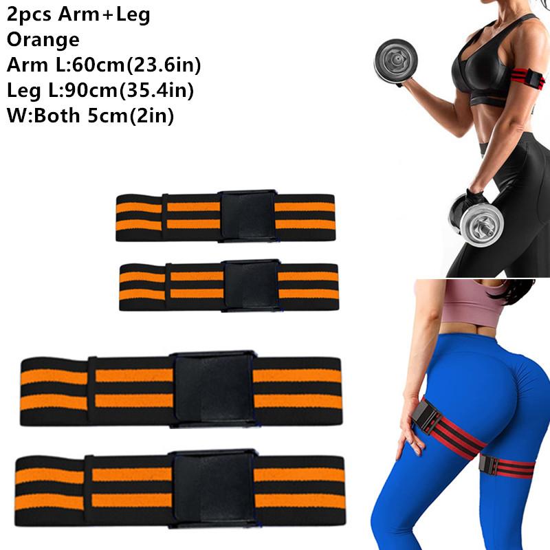 Training BFR Occlusion Bands Bodybuilding Weightlifting Arm Leg Muscle Growth Blood Flow Restriction Bands Fitness Gym Equipment