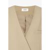 Studio Tomboy No Collar V Neck One Button Jacket  9106112102ar 