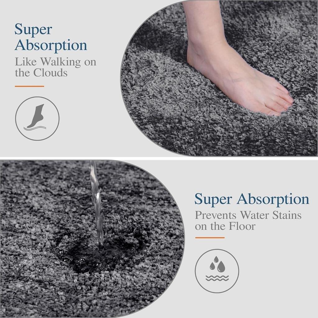 Home Premium Fuzzy Shag Carpet for Hall, Rugs for Living Room, Carpets for Living Room | Machine Washable (16x24 Inch)