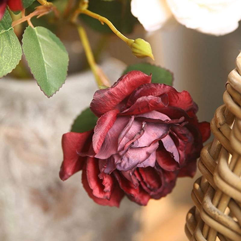 Autumn Color Peony Flower Elegant Peony Simulation Flower Artificial for Table Setting & VisualFocus in Dining Area