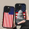 USA America Flag Thicken TPU Mobile Phone Case for iPhone 17 16 15 14 13 12 11 Air Pro Max Plus Colorful Cover