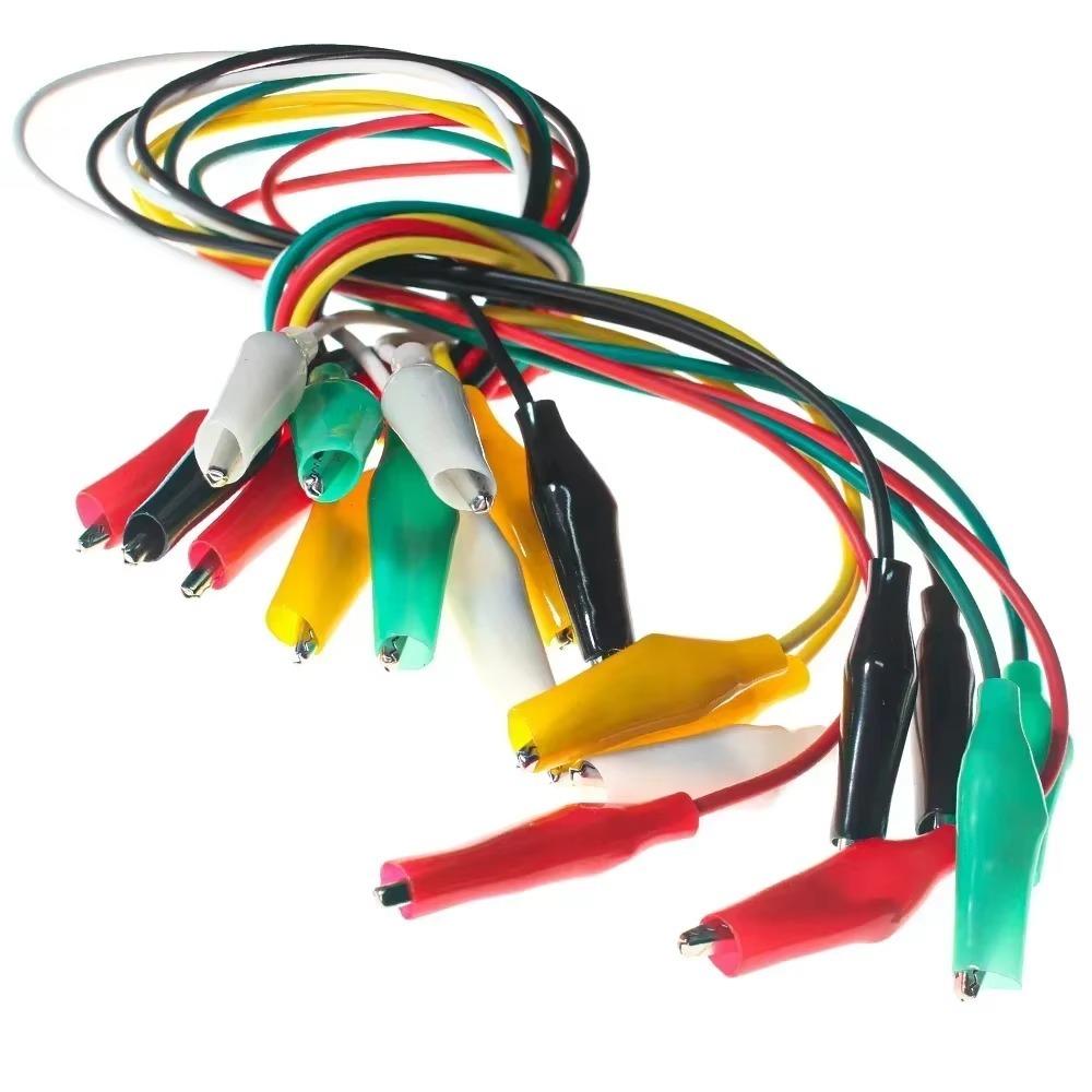 

10pcs/set 28/35/45mm Test Leads Double-ended Crocodile Clips Electrical Clips Electrical Testing S