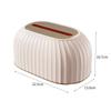 Nordic Striped Tissue Box Holder High Quality Toilet Paper Box Table Napkin Holder Car Tissue Paper Dispenser Home Decoration
