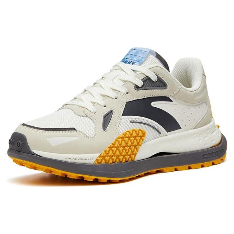 Anta Champion, Star 202 Slip Resistant Abrasion Resistant Low top Sports Casual Shoes White Gray 112318881A-2