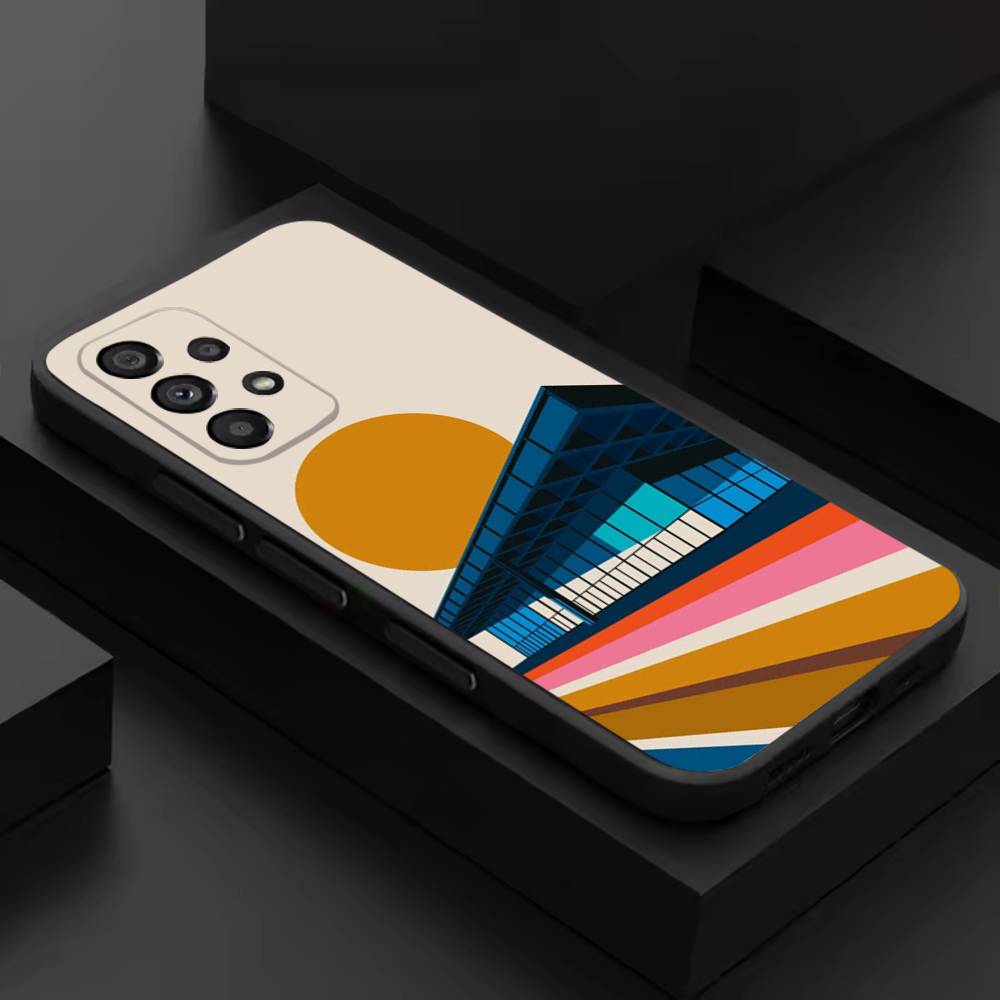 

Cool Bauhaus Exhibition For Samsung S 26,25,24,23,22,30,21,10,9,Ultra,Plus,Lite,FE,4,5G Phone Case Black Soft Case SamsungS24fe