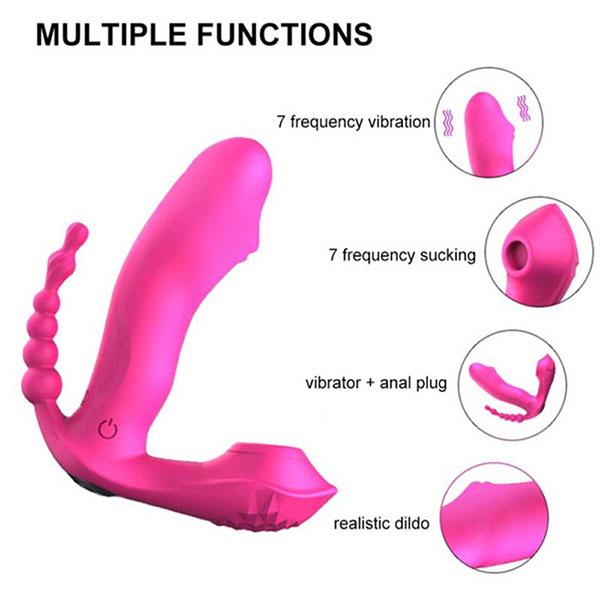 10 velocità tre in uno indossabile farfalla vibratore vibratore stimolatore del punto G femminile telecomando dispositivo di masturbazione dell'uovo vibrante giocattolo del sesso