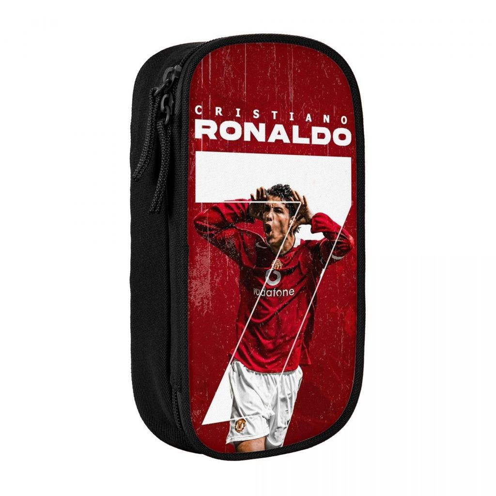 Cr7 Fußball Stiftebox Für Ronaldos Fans Doppellagig Große Kapazität Für Schule Fußballliebhaber Federmäppchen Schreibwaren Geschenk