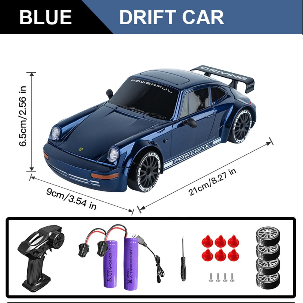 1/20 Tam Ölçekli RC Araba Rekabetçi 2.4G 4WD 15Km/h Işıklı Uzaktan Kumandalı Drift Yarış Aracı Çocuklar İçin Oyuncaklar Doğum Günü Hediyeleri