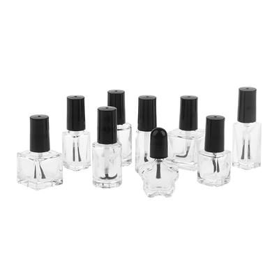 3/4/5/8/10/15ml Lahvička na lak na nehty v menším balení Prázdná lahvička na gel na nehty s štětečkem Skleněná prázdná míchací lahvička Nádobka na opravu