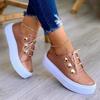 Zapatillas De Mujer Women White Casual Sneakers Autumn Woman Leather Pu Fashion Vulcanized Shoes Female Platform Casual Shoes