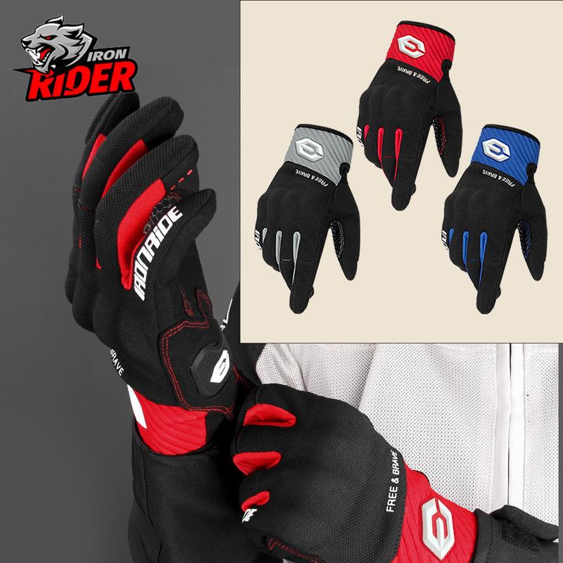 Summer Motorcycle Gloves Anti Slip And Breathable Off-road Motorcycle Gloves Outdoor Riding Touch Screen Gloves Riding Equipment