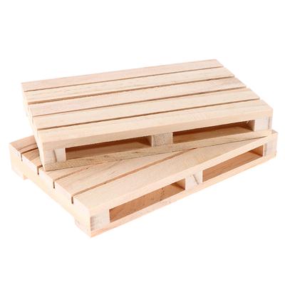 1 unidad Mini Pallet de Madera Posavasos para Bebidas Calientes y Frías Posavasos de Pallet de Madera Cojín para Maceta