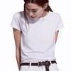 Summer Europe And The United States Women's Fashion Women's Solid Color T-shirt Short-sleeved