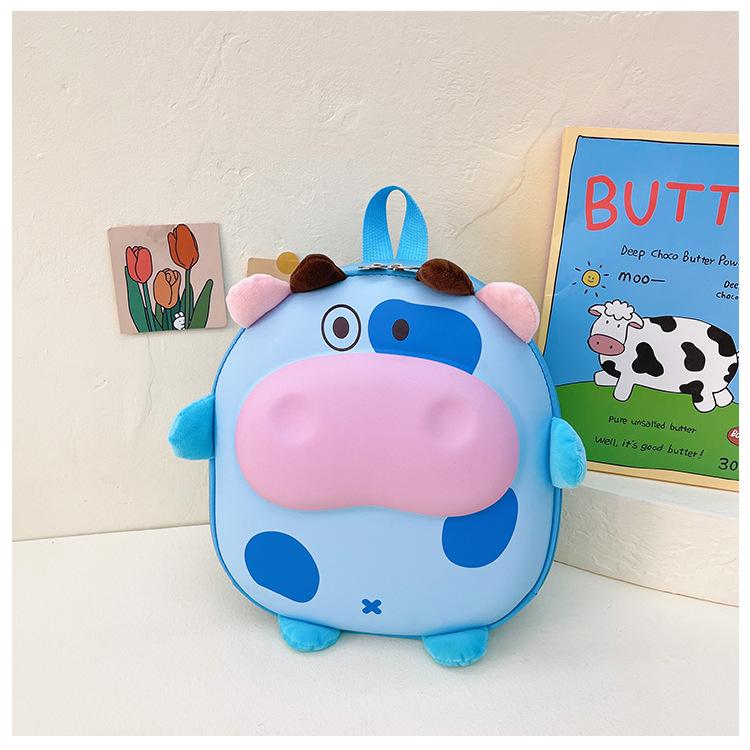 Bag Cartoon calf three-dimensional eggshell small schoolbag male cute trendy backpack