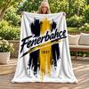 Fenerbahce Blanket Flannel Blanket Soft Cozy Plush Throw for Sofa Bed Lightweight Home Decoration Gifts for Christmas Various Holidays