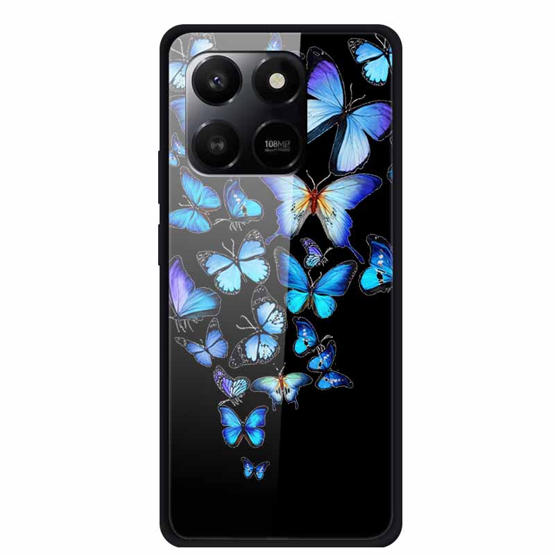 Phone Case For Honor 400 Smart Play 10T Case Luxury Cartoon Tempered Glass Hard Back Cover For Honor X7d Case Coque Funda Shell
