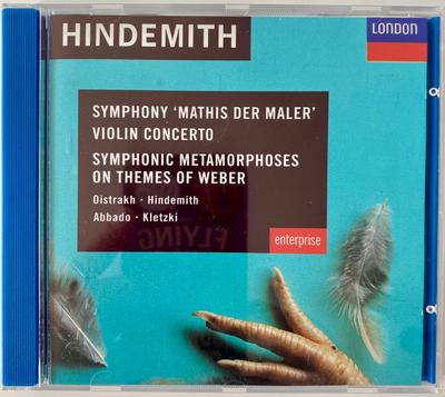 CD HINDEMITH, ABBADO; LSO - Hindemith;Mathis Der Maler  4330812 Decca US Classical Used