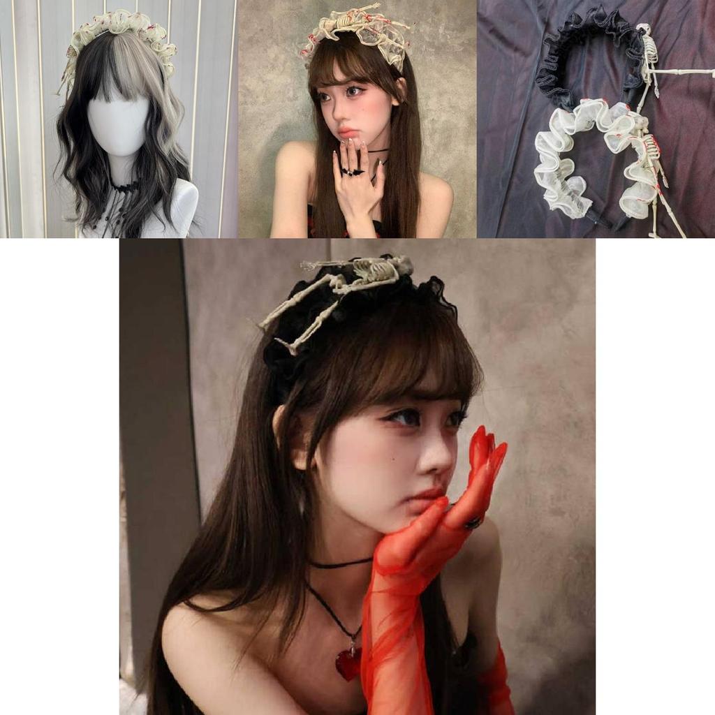 Trendy Sweet And Cool Vampire Skull Headband Perfect For Halloween Parties