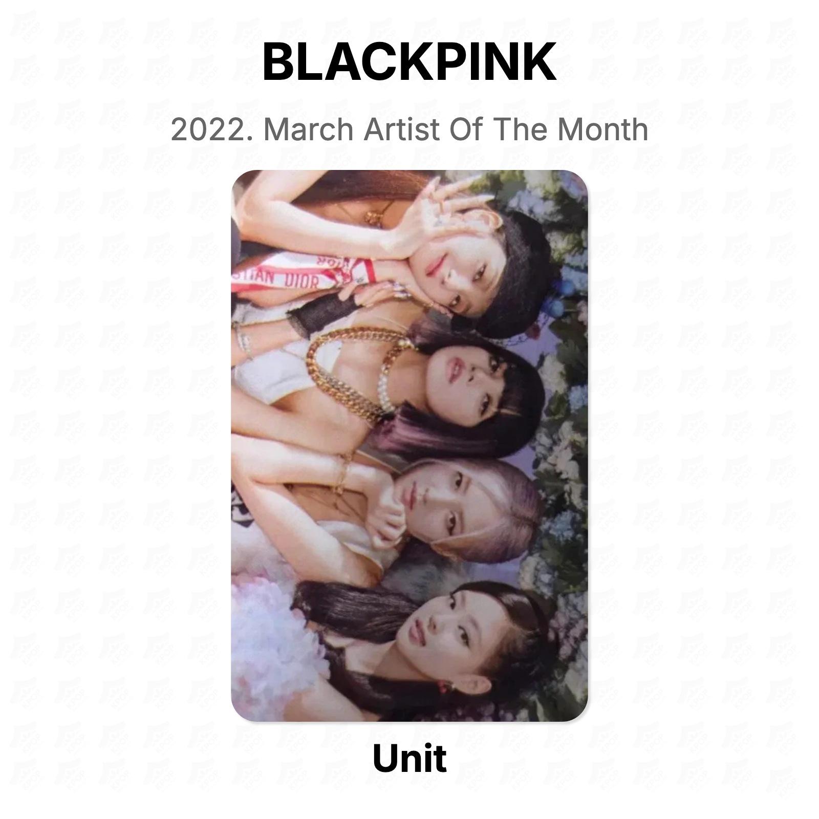 BLACKPINK Unit 2022. March Artist Of The Month Official Photocard Unit