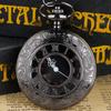 Gold Roman Numerals Quartz Pocket Watch Chain Men Women Hollow Case Vintage Pendant Necklace Best Gifts for Men Women