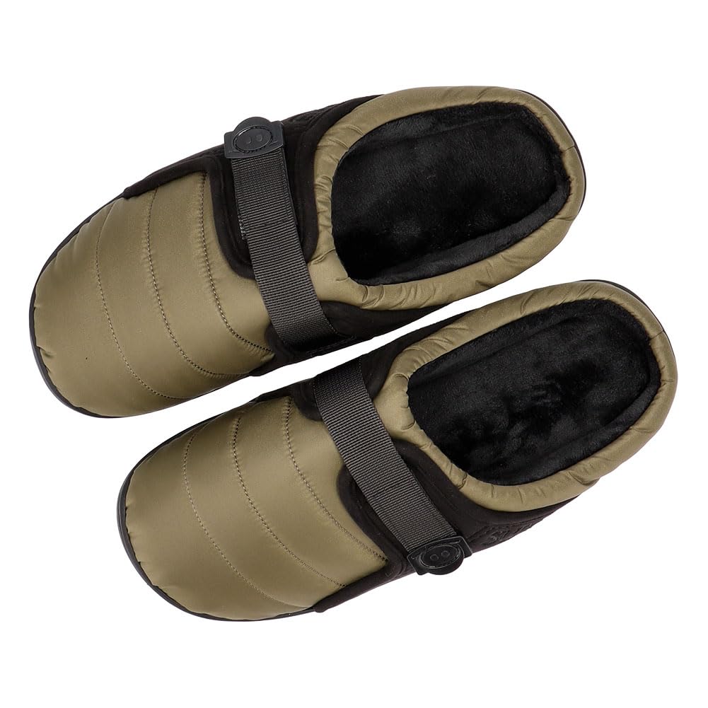 SUBU BELT Winter Slippers for Men and Adjustable Room Down Outdoor BT KH 0 KHAKI Sandals, Women, Size, Warm, Shoes, Jacket, Shoes, Unisex, Khaki,