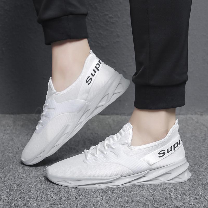 Blade Men's Shoes Spring and Autumn Sports Shoes Men's Lightweight Casual Shoes Men's Cloth Shoes Flying Woven Running Shoes Men