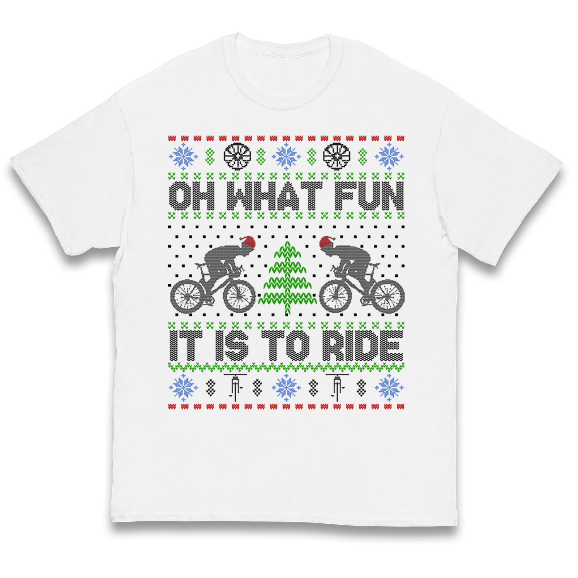 Oh What Fun It Is To Ride BMX Bicycle Christmas Kids T Shirt 100