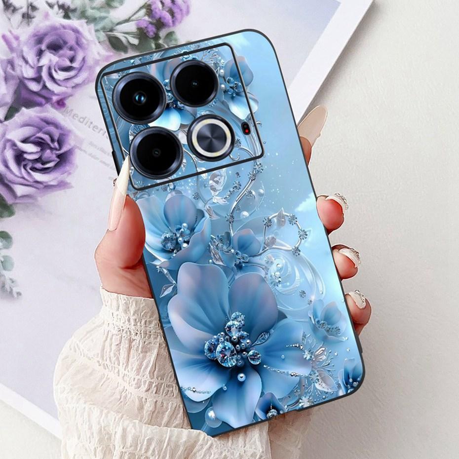 Cute Painting Phone Case For Infinix Note 40 40Pro Pro+ Soft Silicone TPU Back Cover For Infinix Note40 Pro Plus Cases Bumpers