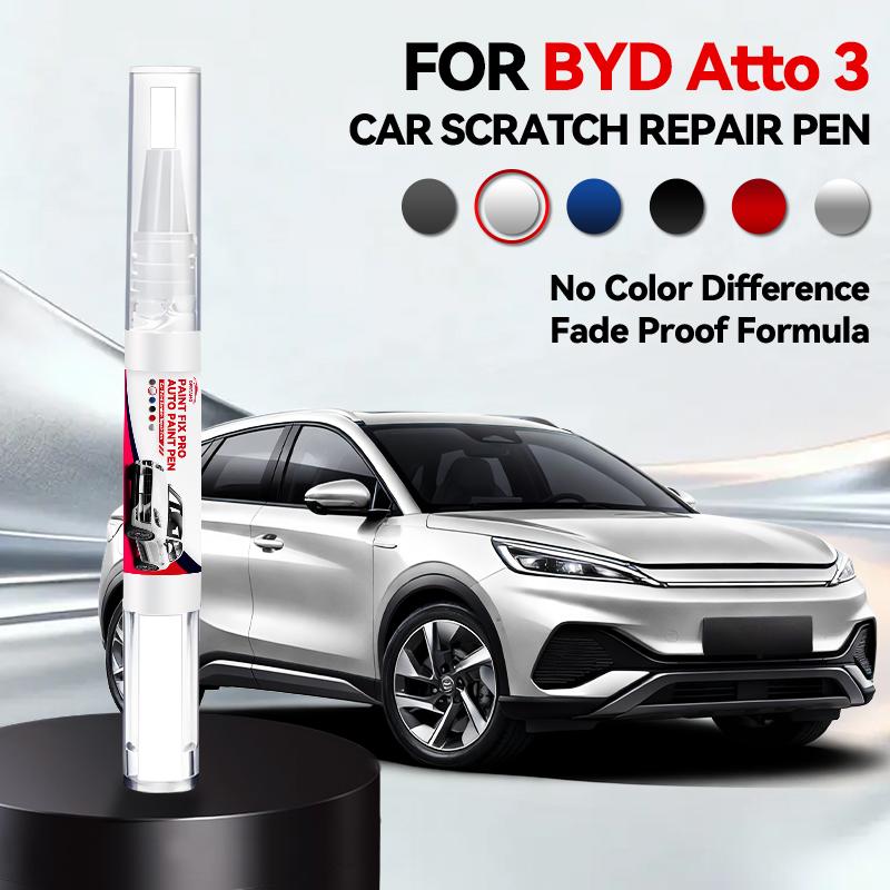 Pro BYD Atto 3 2022-2025 D40 Opravná tužka na lak Touch Up Odstraňovač škrábanců DIY Auto doplňky Černá Bílá Modrá Zelená Šedá Fialová