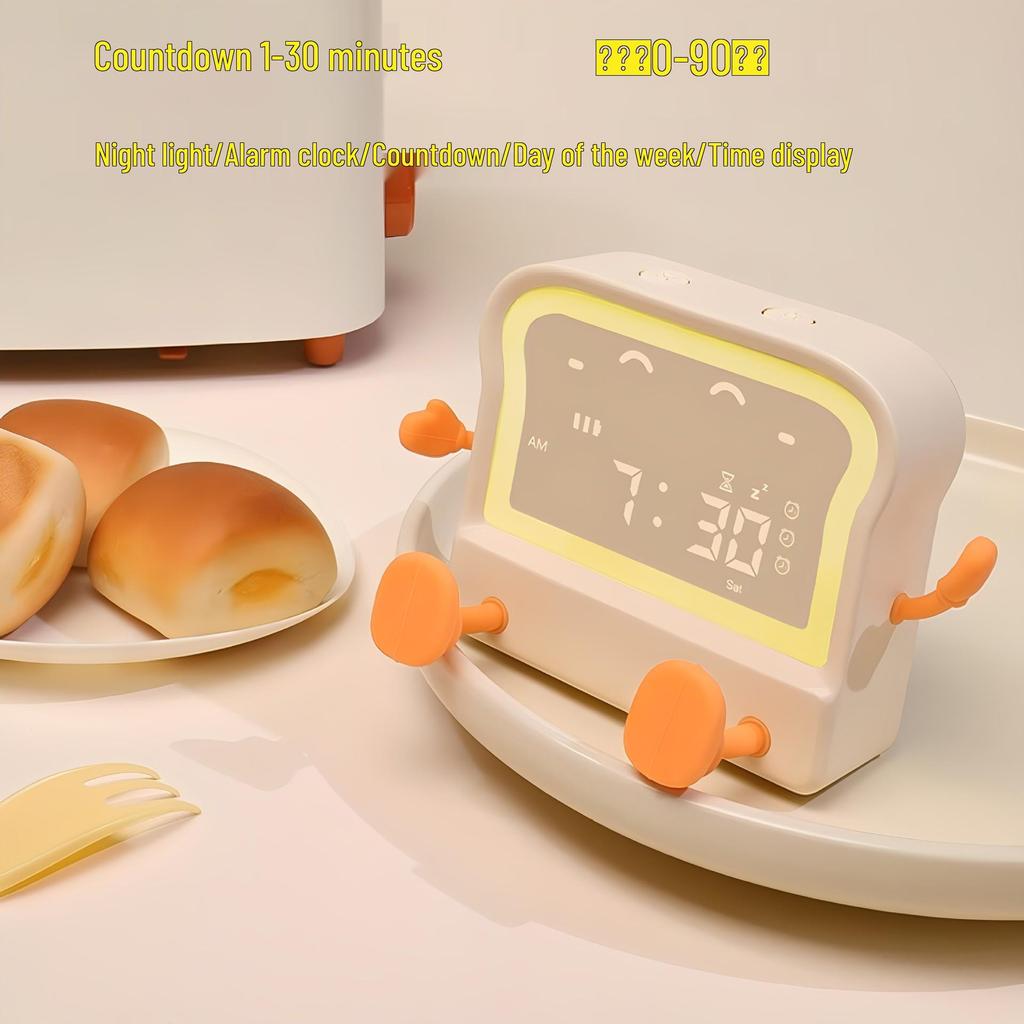 Multifunctional Smart Alarm Clock with Night Light and Countdown for Students and Kids