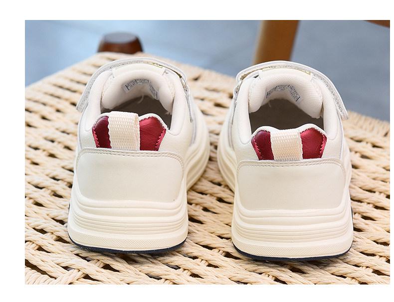 2026 Kids' Fashionable Low-Top White Shoes - Soft Sole, Casual Spring/Autumn Sneakers for Boys & Girls