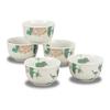 Waza No Kura Stylish Tea Cup Kutani Ware Tea Bowl 5 Guest Set Small Bird Pottery Luxury Brand Japanese Tableware for Guests Made In Japan