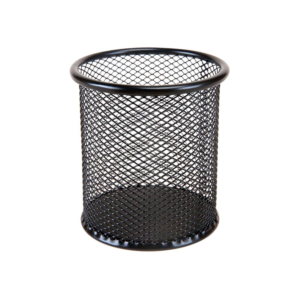 1Pcs New Pencil Holder Office Desk Metal Mesh Square Pen Pot Cup Case Container Organiser Durable Pencil Case Desk Supplies