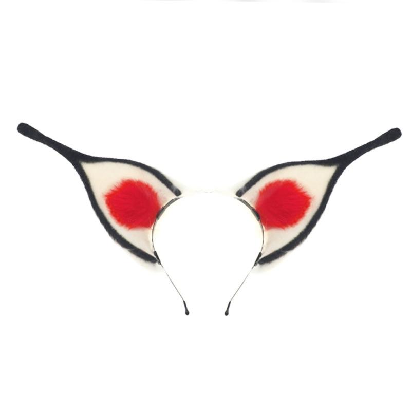 Plush Gothic Animal Headbands With Realistic Eyes For Halloween Cosplay Costume Parties 1