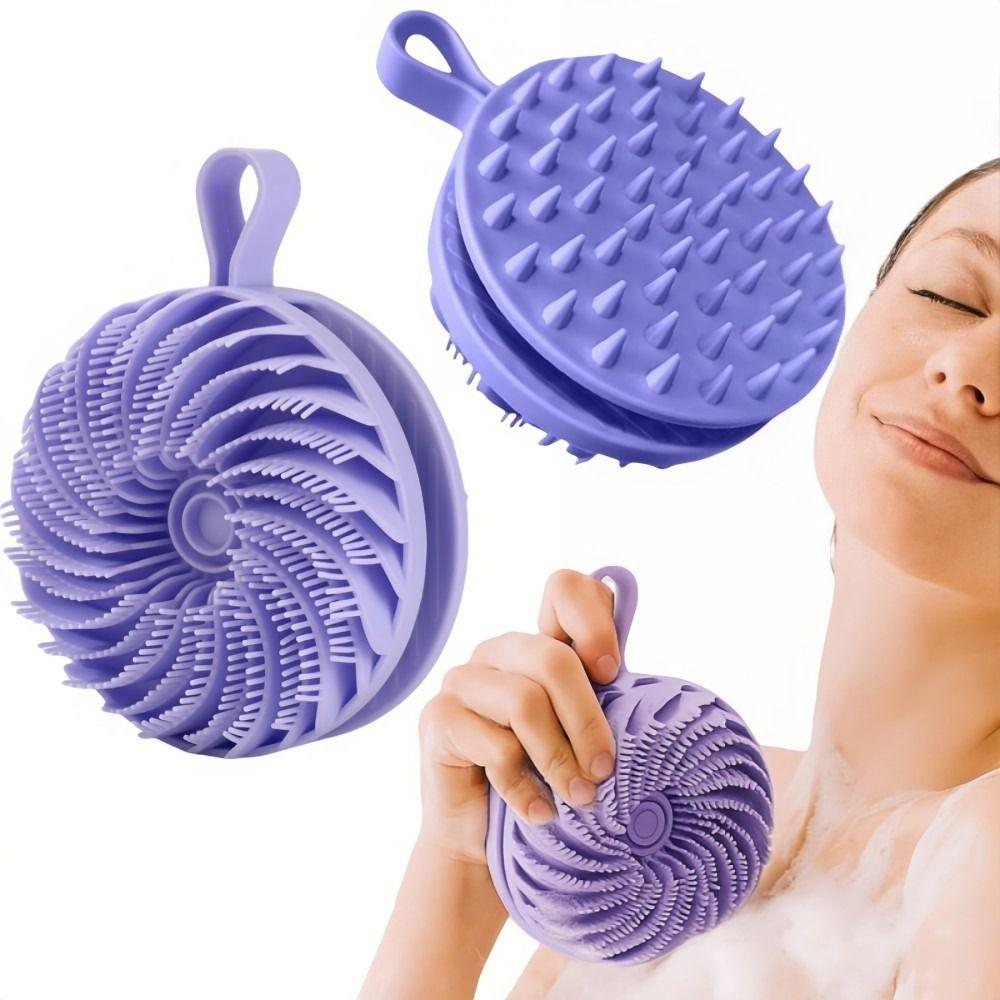 Massage Soft Bristle Shower Brush Soft Silicone Bath Brush Portable Body Shampoo Brush  Skin Care