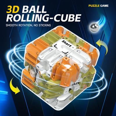 Non-Toxic Hot 3D Maze Magic Cube Fidget Toy Creative Anti-Stress Magic Cube Top Thinking Logical Puzzle Toy For Party Toys Christmas Gift