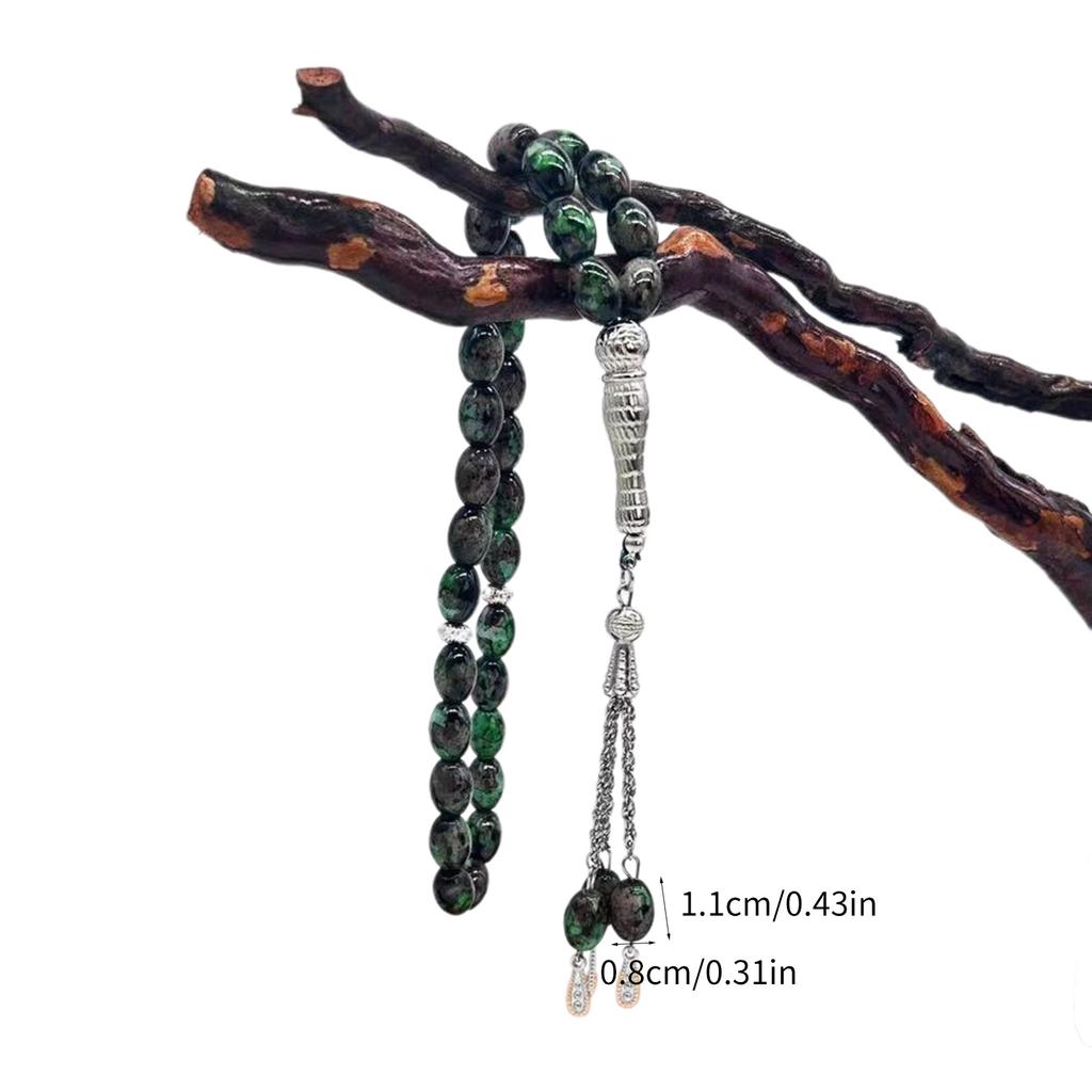 Glass Beads Cross Rosary Bracelets Unique Pendants for Womens Man Religious Hand Chain Praying Meditations