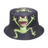 European and American spring and summer sun hat outdoor casual versatile basin hat frog cartoon bucket hat female